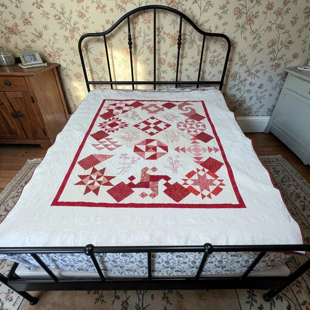 Vintage Handmade Quilt Twin Size